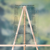 Gold Rainfall String Lights Trouwstoel Grafiek Acryl Bord (Neutraal)