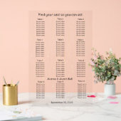 Gold Rainfall String Lights Trouwstoel Grafiek Acryl Bord (Huwelijk)