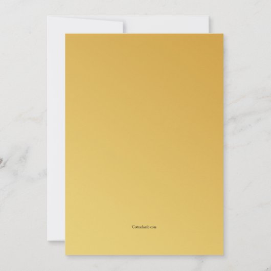 Gold Raksha Bandhan Wenskaart (Achterkant)