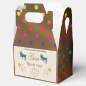 Gold Ram Zodiac veelkleurige confetti Bedankdoosjes (Geopend)