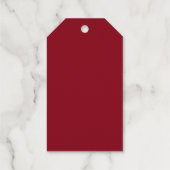 Gold rangoli olifanten Indische bruiloft bedankt Cadeaulabels (Achterkant)