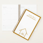 Gold Real Estate Company Personalized Realtor 2026 Planner (Display)