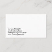 Gold Real Estate Logo | City Skyline | Marmer Visitekaartje (Achterkant)