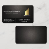 Gold Real Estate Properties | Investering Visitekaartje (Voorkant / Achterkant)