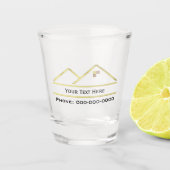 Gold Real Estate Shot Glass Shot Glas (Voorkant)