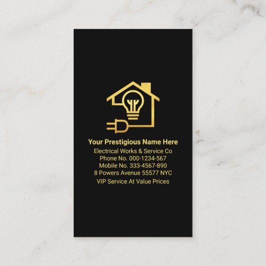 Gold Rebar Piling Groundwork Visitekaartje (Achterkant)