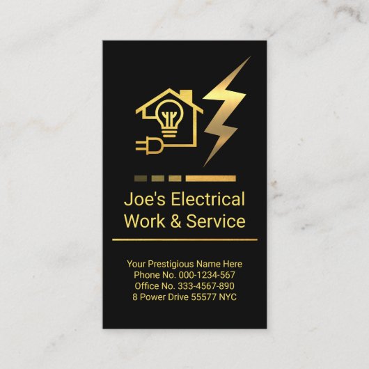 Gold Rebar Piling Groundwork Visitekaartje (Voorkant)