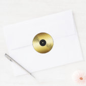 GOLD RECORD ALBUM RONDE STICKER (Envelop)
