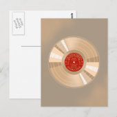 Gold Record Briefkaart (Voorkant / Achterkant)