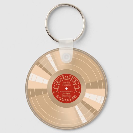 Gold Record Sleutelhanger (Voorkant)