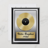Gold Record - Uitnodiging voor feest - SRF (Voorkant / Achterkant)