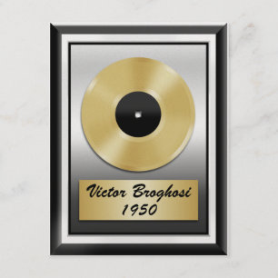 Gold Record - Uitnodiging voor feest - SRF