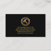 Gold Rectangle Box Home Repareers Visitekaartje (Achterkant)