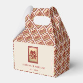 Gold Rectangle Double Gelukkig Chinese Wedding Fa Bedankdoosjes (Achterkant)