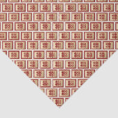 Gold Rectangle Double Gelukkig Chinese Wedding Ti Tissuepapier (Detail)