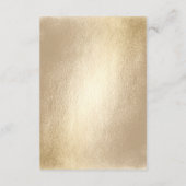 Gold Rectangle Double Happiness Chinese Wedding Informatiekaartje (Achterkant)