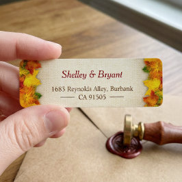 Gold Red Autumn leveert roestvast en braaf seizoen Etiket