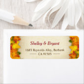 Gold Red Autumn leveert roestvast en braaf seizoen Etiket (Insitu)