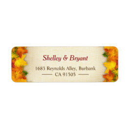 Gold Red Autumn leveert roestvast en braaf seizoen Etiket