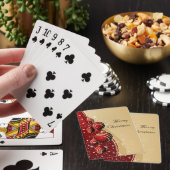 Gold Red Baubles Seizoenskaartjes Speelkaarten (Insitu)