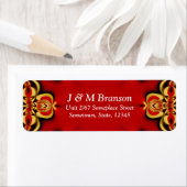 Gold+Red Bold Address Label (Insitu)