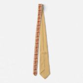 Gold Red Christmas Plaid Neck Tie Stropdas (Achterkant)