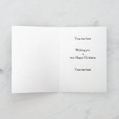 Gold / red Cocker Spaniel Happy Christmas card Kaart (Binnen)