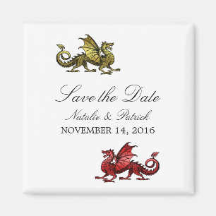 Gold Red Dragon bewaart de Date Magnet