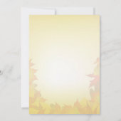 Gold Red Fall Leaves | Herfstweddenschap Kaart (Achterkant)