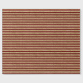 Gold Red Glitter Stripes Cadeaupapier (Vlak)