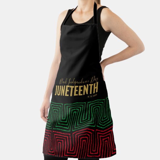 Gold Red Green Black Independence Day JUNETEENTH Schort (Insitu)