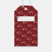 Gold Red kerstzegelnummers 6:24-26 Cadeaulabel (Achterkant)