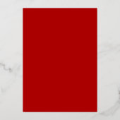 Gold Red Longevity Birthday Folie Invitation (3) Uitnodiging (Achterkant)