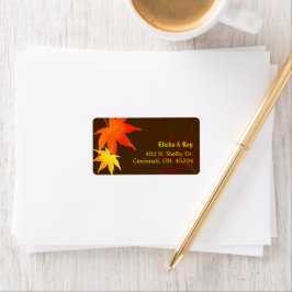 Gold & Red Maple Weddenschap Etiket