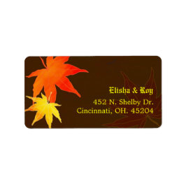 Gold & Red Maple Weddenschap Etiket