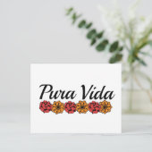 Gold & Red Marigold Pura Vida Briefkaart (Staand voorkant)