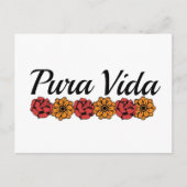 Gold & Red Marigold Pura Vida Briefkaart (Voorkant)