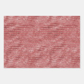 Gold Red Mint Green Glitter Stripes          Inpakpapier Vel (Voorkant 3)