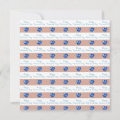 Gold Red Moon Blue Heart Jewel Valentijn Day Kaart (Achterkant)