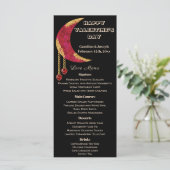 Gold Red Moon Heart Jewels Valentijn Day Menu (Staand voorkant)