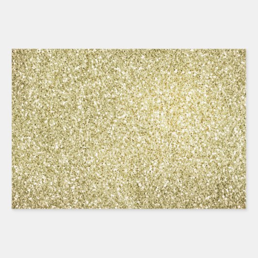 Gold Red Silver Glitzy Glitter Sparkle Inpakpapier Vel (Voorkant)