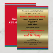 Gold Red Striged Aankondiging (Voorkant / Achterkant)