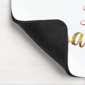 Gold Red Tis The Season To Sparkle Handwriting Muismat (Hoek)