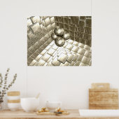 Gold Reflecterende kamer Poster (Keuken)