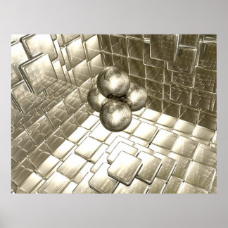 Gold Reflecterende kamer Poster