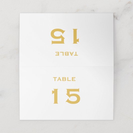 Gold Regenboogweddenschappen Plaatskaartje (Buitenkant ongevouwen)