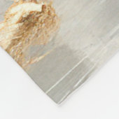 Gold Reindeer Holiday Fleece Blanket (Hoek)