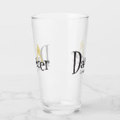 Gold Reindeer Sparkle-kerstglas Glas (Links)