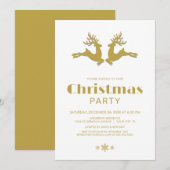 Gold Reindekerst Kaart