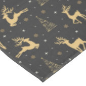 Gold Reindekerst Tablecloth Tafelkleed (Gekanteld)
